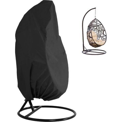 Funda impermeable de tela Oxford para silla colgante de patio AIDUCHO con cordón ajustable, 115 x 190 cm. (1/5)