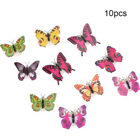 Bright wall decoration, eco-friendly non-toxic material, easy to apply and clean, 10 stickers for bedroom, children's room (1/5)