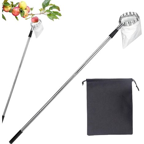 Colhedor De Frutas - Árvore Cítrica - Cabo Ajustável - Ferramenta Resistente À Ferrugem Para Colheita De Limões (1/5)