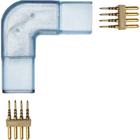 Connecteur d'angle en L pour ruban LED 220V 5050 RGB