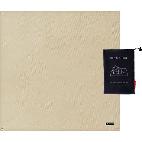 Tapis de barbecue/piège extérieur en fibre de verre ignifugée haute température, 100 x 100 cm (1/5)