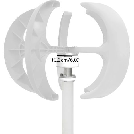 Générateur éolien, Design compact, Haute efficacité, BLANC-a, 600W, 24V (1/2)
