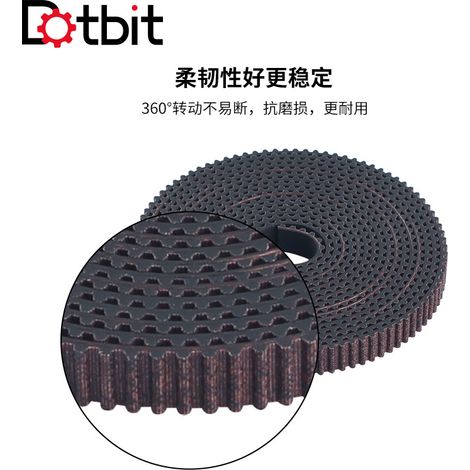 Adaptateur d'accessoires pour imprimante 3D Creality Ender-3 V3 PLUS : courroies synchrones des axes X/Z (courroies de haute qualité) (1/4)