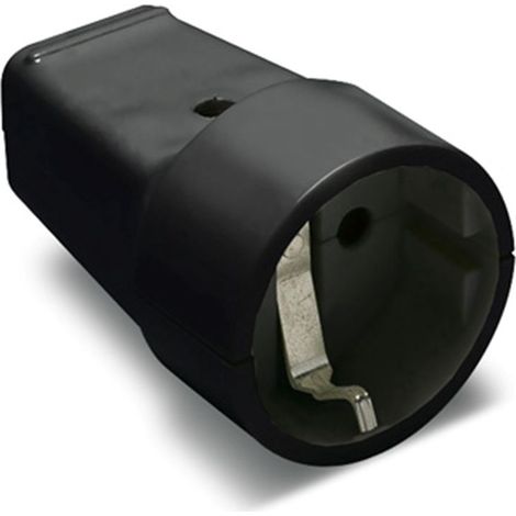 Toma de corriente móvil negro 16A 250V Famatel 2101N (1/2)
