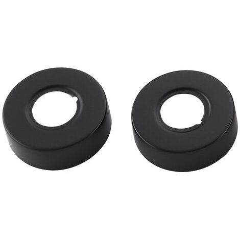 Rosace filetée Noir Ronde Bassin Douche Robinet Bain Rosace Couverture