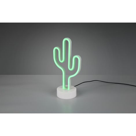 Lámpara de mesa Cactus moderna Led verde Alt. 29 cm Trio Lighting (1/2)