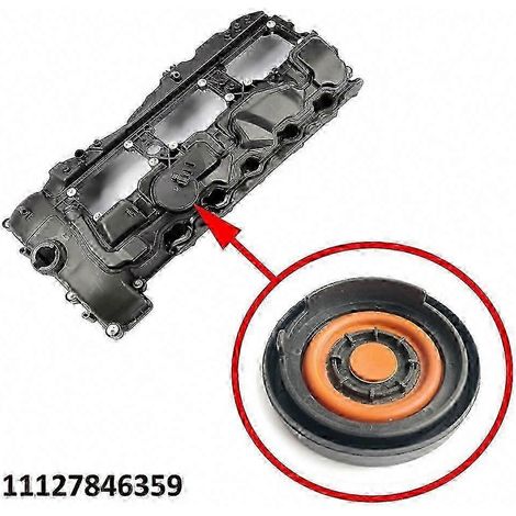 Couvercle de soupape PCV avec kit de réparation de membrane pour BMW M3, M4 et S55 3.0L (F80, F82, S55) - Référence : 11127846359 (1/4)