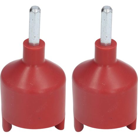 Electric Drill Chuck for Fence Installation Kit 2 Pieces for Screw Insulators Practical Tool for Farm Electronic Fence Accessory Plastic (1/5)