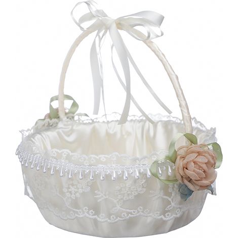 Panier pliable blanc - utilisation pratique - performance fiable pour mariage - pliable pour un rangement facile (1/5)