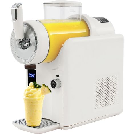 Machine à boissons glacées, 1.8L, plusieurs modes, râpe à glace avec fonction autonettoyante pour faire des milkshakes, de la crème glacée, de la glace rasée et d'autres boissons froides, beige (1/5)
