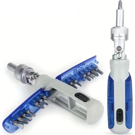 Tournevis de précision portable 15 en 1 avec embouts magnétiques, jeu de tournevis cruciformes, outil de réparation multifonctionnel