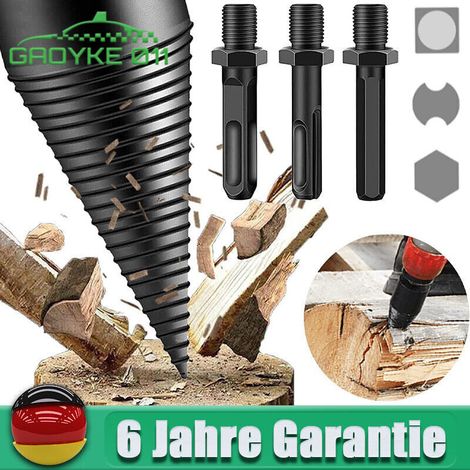 foret conique pour fendeuse à bois, foret étagé pour découpe du bois (1/5)