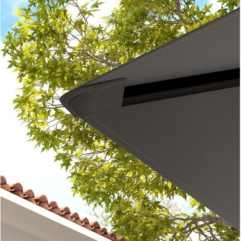 Techo de repuesto para pérgola 3 x 3 m, Oxford 370 g/m², repelente al agua, UPF30+, gris HAVRYA (1/3)