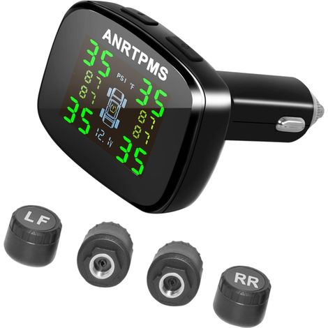 Avertissement de fuite des pneus, contrôle d'équilibre de la température, 4 capteurs externes, écran LCD