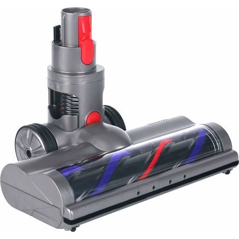 Brush Compatible with Dyson V7 V8 V10 V11 V15, Direct Drive Turbo Brush Head with 4 LED Lights for Hard Floors and Parquet