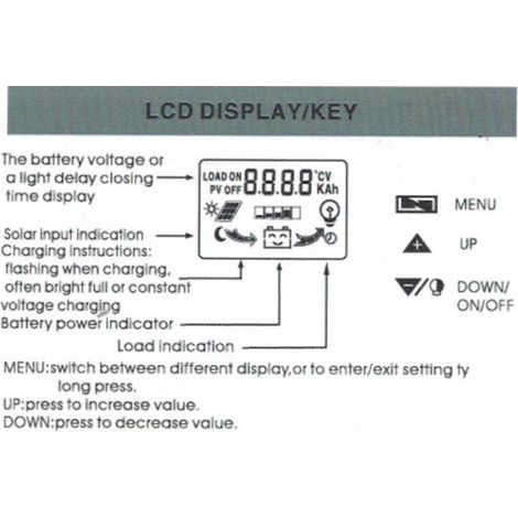 Contrôleur de charge solaire avec écran LCD pour panneaux photovoltaïques, régulateur intelligent 12 V/24 V/30 A (1/5)