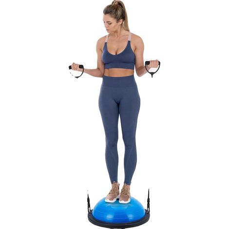 Balle d'équilibre, 63,5 cm de diamètre, 725,7 kg de charge maximale, matériau PVC non toxique, technologie anti-éclatement, compatible avec le yoga et le Pilates (1/5)