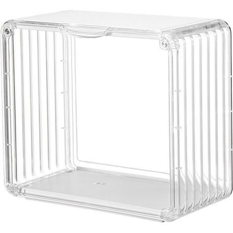 Boîte de présentation pour poupées avec porte magnétique - Maison de poupée transparente, rangement vitrine (1/5)