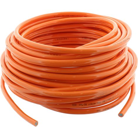 Polyurethanleitung H07BQ-F 3G 2,5mm²  PUR Kabel orange 5 Meter