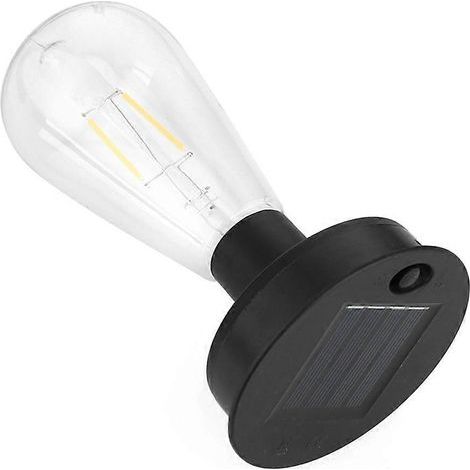 Ampoule LED solaire tungstène 2800K, veilleuse de jardin 7 cm/8,5 cm, pour éclairage de clôture extérieur décoratif.-AquaForge (1/5)