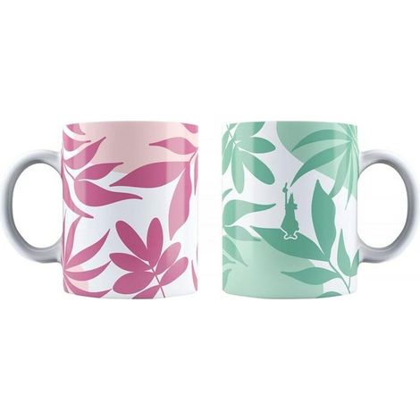 Bialetti Primavera Set 2 Tassen Porzellan Rosa 330 ml (1/2)