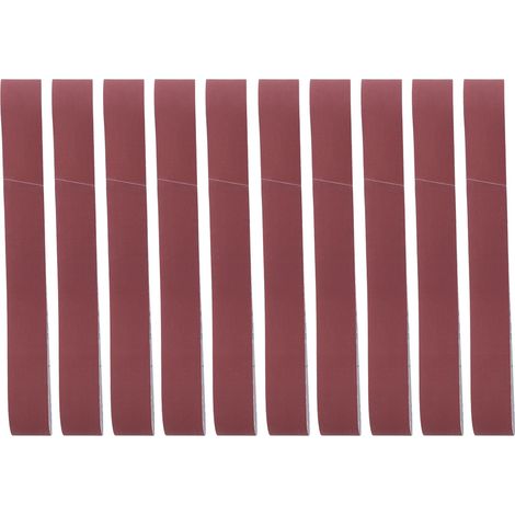 Fydun Aluminiumoxid-Schleifband, Schleif- und Polierwerkzeug, 740 x 40 mm, 10 Stück für Holzbearbeitung und Möbelbau (400 Mesh)