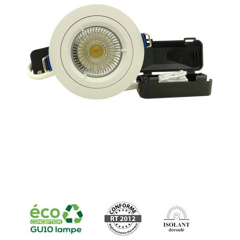 SPOT ENCASTRE MERCURE OSB IP65 6w CCT 3K-4K DIM NOIR AEROSPOT 350826
