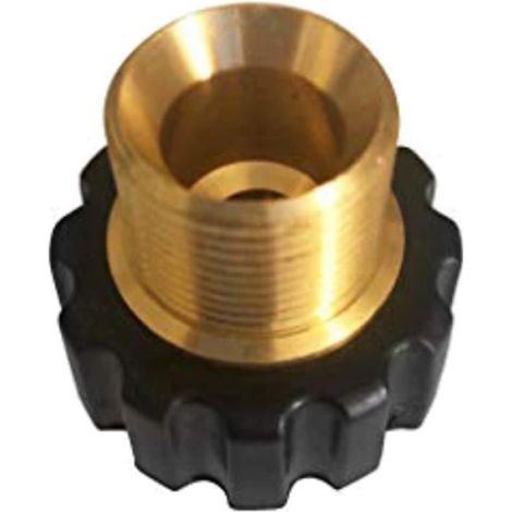 Raccord de tuyau pour nettoyeur haute pression - Virex® - M 22 x 1,5 - Laiton - Protection en caoutchouc (1/3)