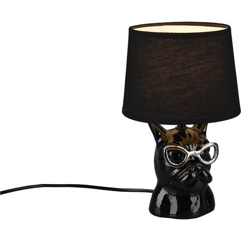 Lampada tavolo da Interno E14 in Ceramica Nero (1/3)