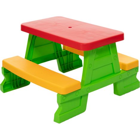 Dorex Kinder-Gartentisch- und Bankset Grün 5067 (1/3)