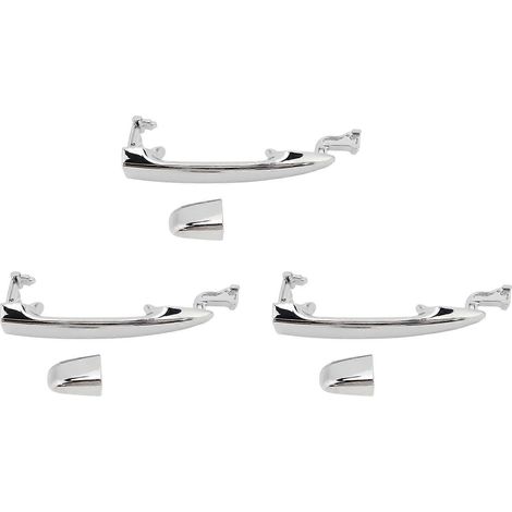 3 manijas exteriores cromadas para puertas traseras corredizas, izquierda y derecha, compatibles con Toyota Alphard 2003-2008 (69230-58010). (1/5)