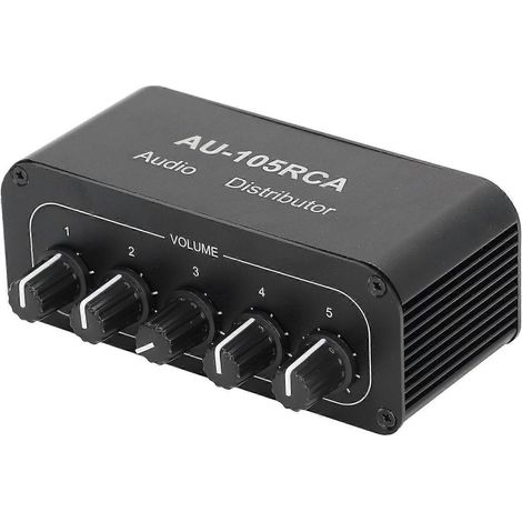 Commutateur audio bidirectionnel, répartiteur audio HiFi 5 voies pour salles de conférence multimédia