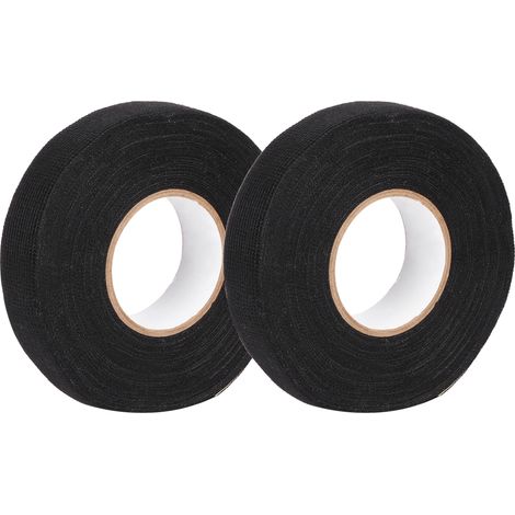 Ruban adhésif noir en tissu 15m x 19mm pour harnais de câblage automobile, isolation électrique et outillage (1/5)