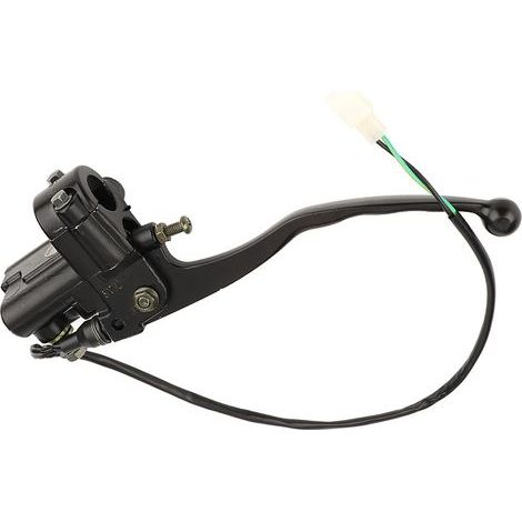Rechter Vorderradbremshebel mit Hauptbremszylinder und Halterung für YZR1000 YZR750 Motorrad, Kupplungssteuerung, Ersatzteil, robustes Metall, schwarz, passgenau. (1/5)