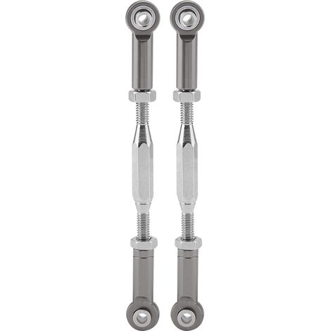 Tiges de direction en alliage d'aluminium pour Traxxas Slash 1/10, couleur gris titane (1/5)