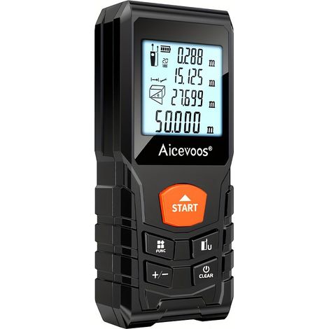 SIENTICE Telémetro láser infrarrojo digital, telémetro láser de alta precisión, 50 metros
