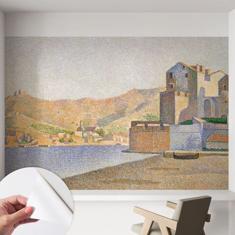 Fotomurale adesivo stickers - murali decorativo - soggiorno moderno - effetto realistico - Porto estivo 152x104 cm (1/5)