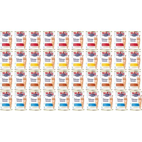 Butcher's Delicious Dinners Nassfutter für Katzen, 40 x 400 g Mischung