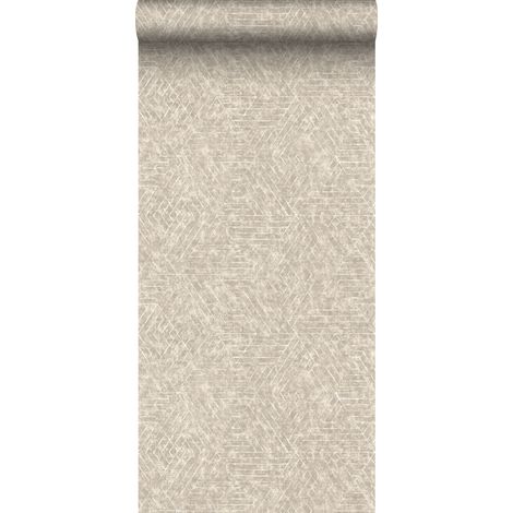 papier peint lignes graphiques sable beige - Sanders & Sanders (1/5)