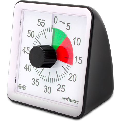 FISHTEC - Minuteur électronique INOX 60 min, 2 zones, alarme (1/6)