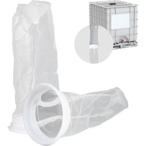 2 Pièces Filtre IBC en Nylon pour Cuve, Couvercle et Réservoir d'Eau de Pluie Lavable et Remplaçable (1/5)