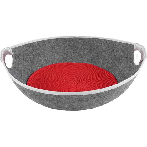 Niche à litière universelle pour chat quatre saisons, nid semi-fermé pour animaux de compagnie, lit de couchage (gris) (1/5)