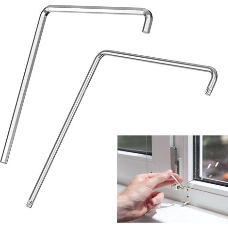 2 Pièces util de Réglage de Fenêtre, Clé Allen 4mm & TORX TX15, Kit d'outils de Réglage de Fenêtre, Clé de Réglage Fenêtre, pour un Ajustement Polyvalent des Ferrures de Fenêtre