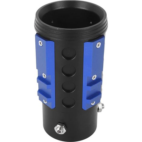 Embout d'échappement 63mm réducteur de bruit, silencieux robuste pour Wrangler, adaptable tuyaux Ø38-63mm, finition bleue (1/5)