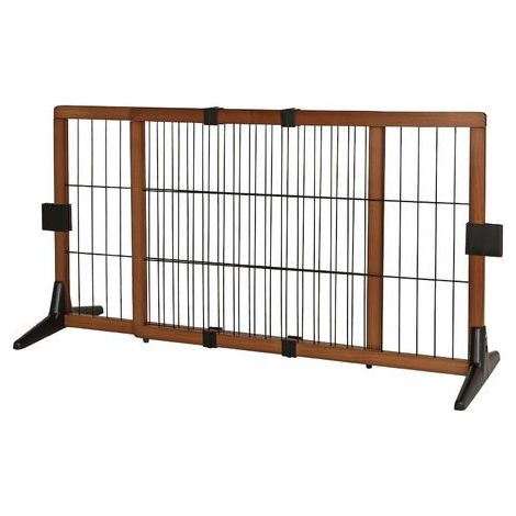 lionto Absperrgitter, Hundeschutzgitter, Treppengitter, Welpenschutzgitter, 50 cm Höhe (1/5)