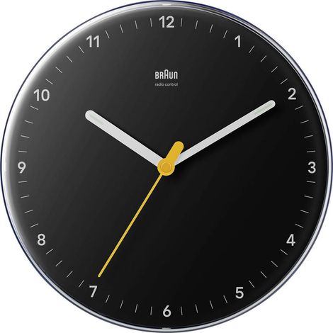 Braun 67684 Radiocontrollato Orologio da parete 230 mm Nero