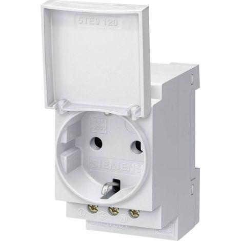 Presa da guida DIN con coperchio incernierato Siemens 5TE6801 Grigio 1 pz. (1/2)