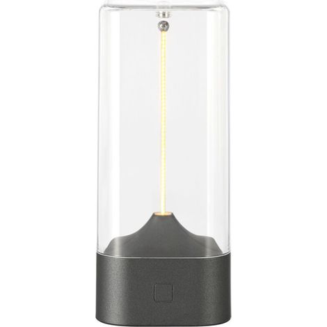Veilleuse magnétique – Veilleuse tactile interactive Lampe de table tactile LED et accessoire d'éclairage rechargeable par USB pour chevet, salon (gris) (1/5)