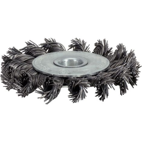KS Tools - Brosse inox torsadé 0,5 mm, Ø 100 mm - 340.0045