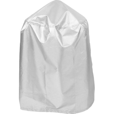 Runde, wasserdichte Grillabdeckung 58 x 77 cm aus silbernem Polyester (1/5)